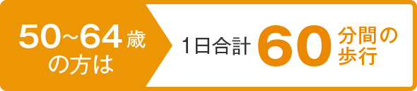 50～64歳の方 1日合計60分間